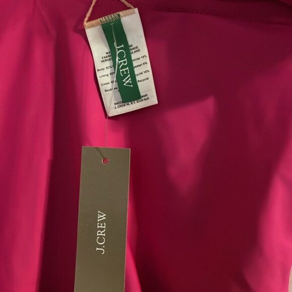 NWT J.Crew Ruched Ruffle One-Piece Swimsuit Magenta Orchid 0 Beach Travel Resort - Picture 6 of 6